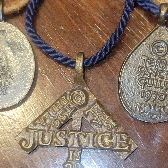 3 Israel 1969 and 1970 terra sancta guild necklaces - Picture 2 of 2